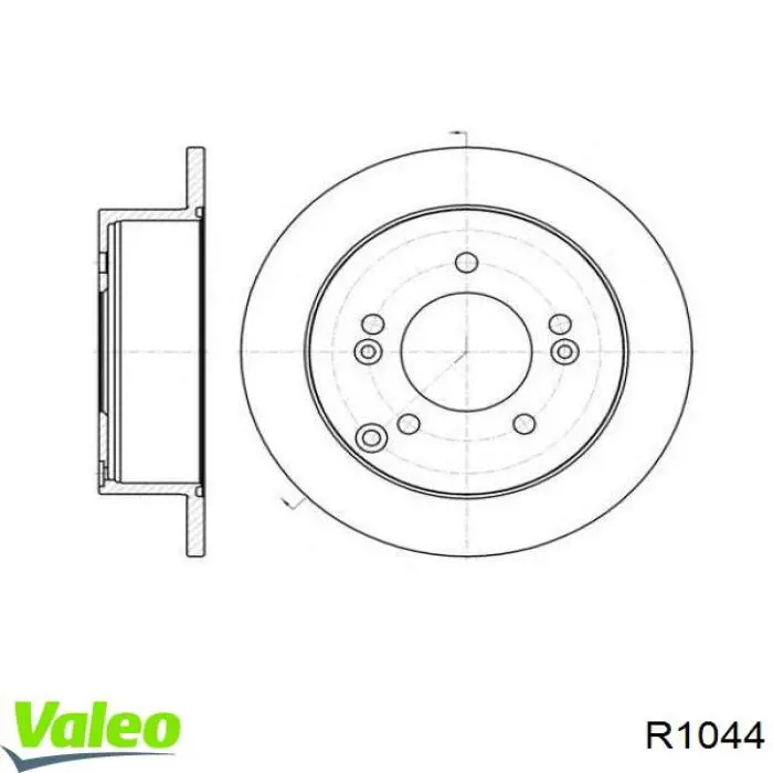 Задні дискові гальма VALEO R1044 ціна, від 28.15 USD