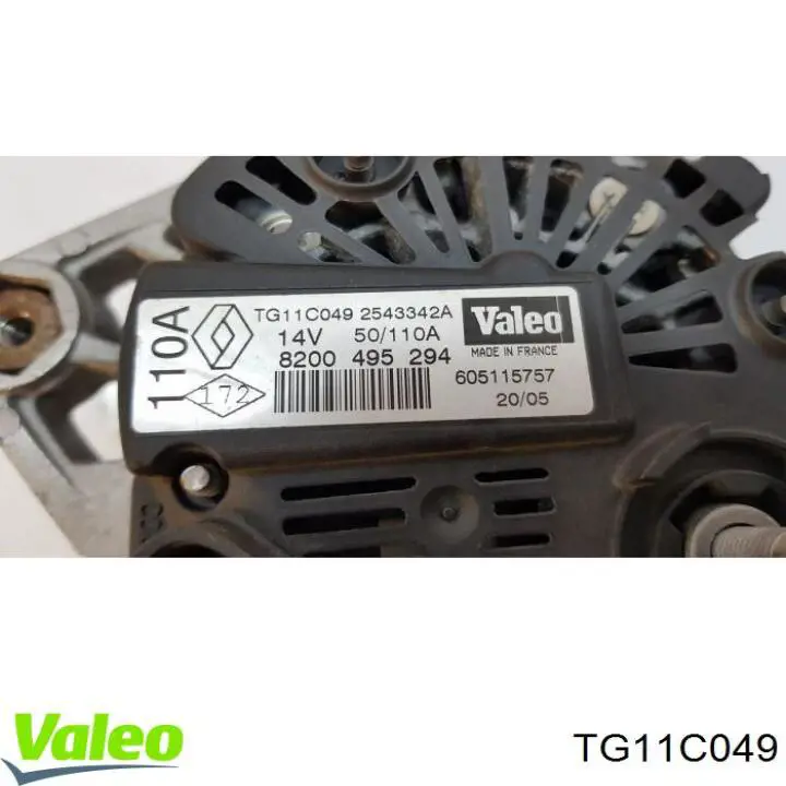 TG11C049 VALEO генератор