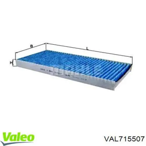 VAL715507 VALEO Внутрішньосалонний фільтр