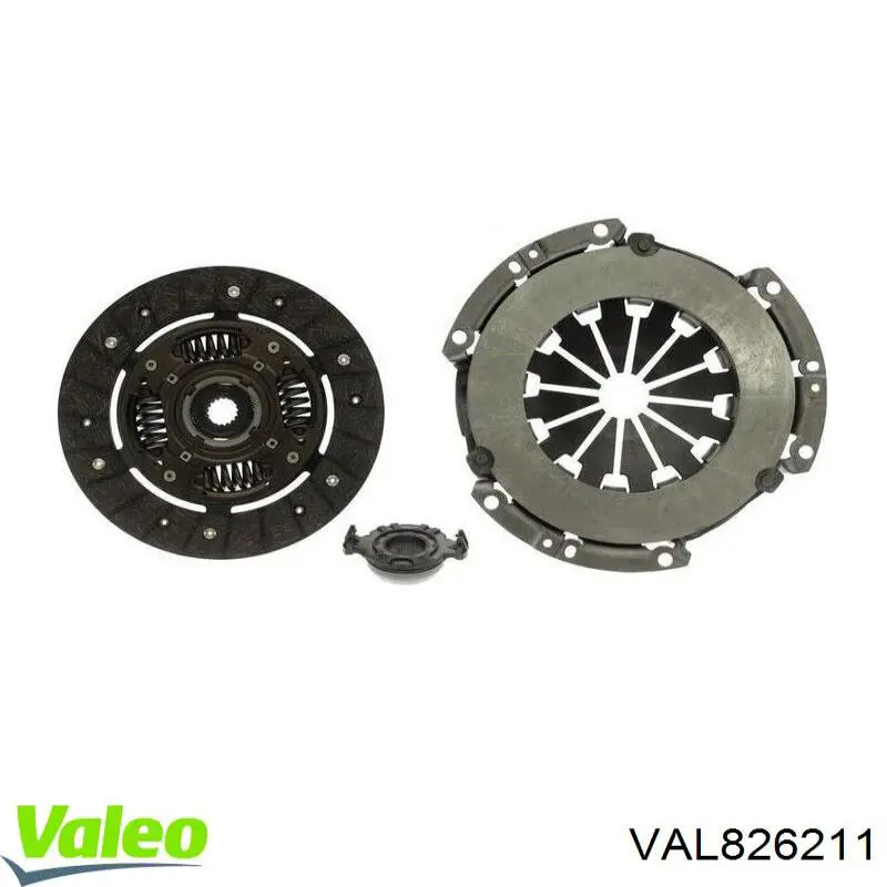 Комплект зчеплення (3 частини) VALEO VAL826211 ціна, від 108.95 USD
