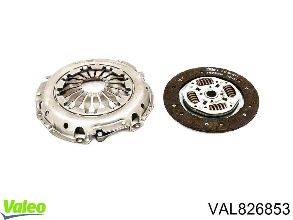 Купити VAL826853 VALEO Комплект зчеплення (диск, корзина, підшипник)