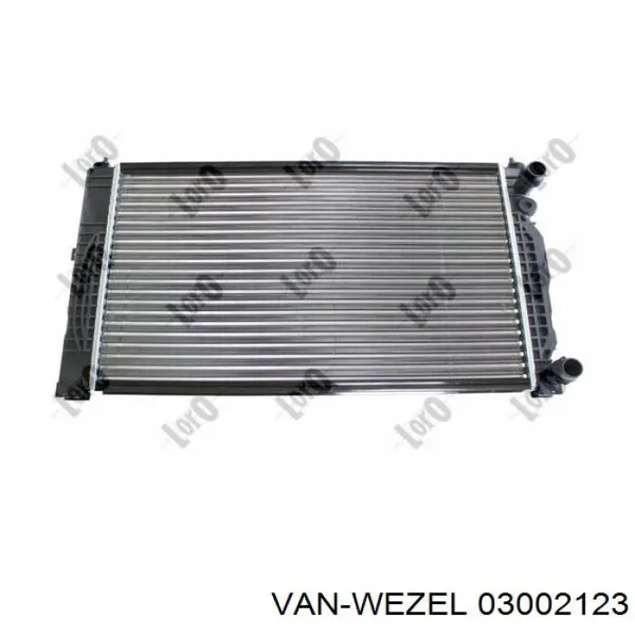 Радіатор основний VAN Wezel 03002123 ціна, від 45.39 USD