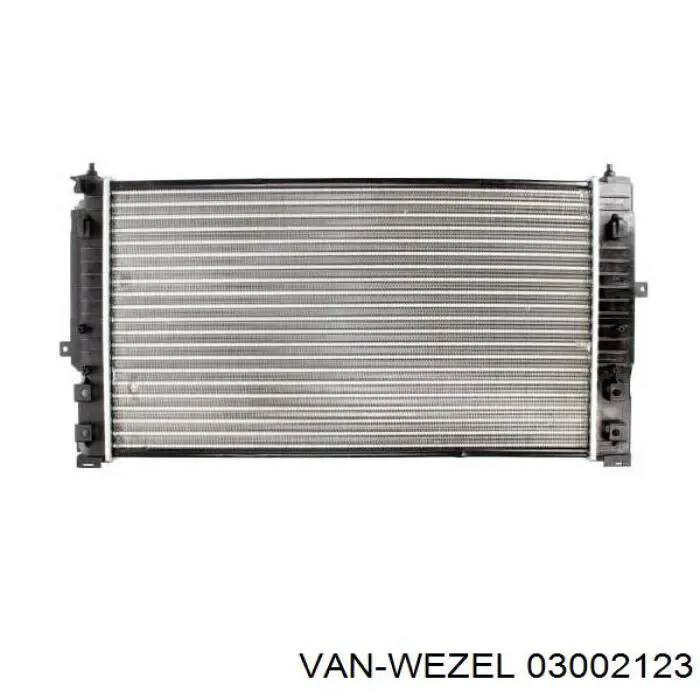 Купити 03002123 VAN Wezel Радіатор двигуна
