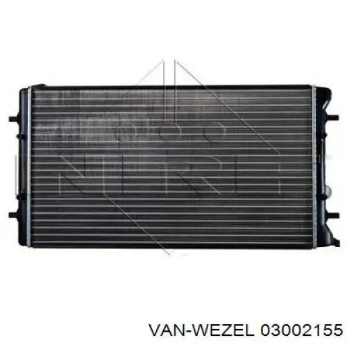 Купити 03002155 VAN Wezel Радіатор двигуна