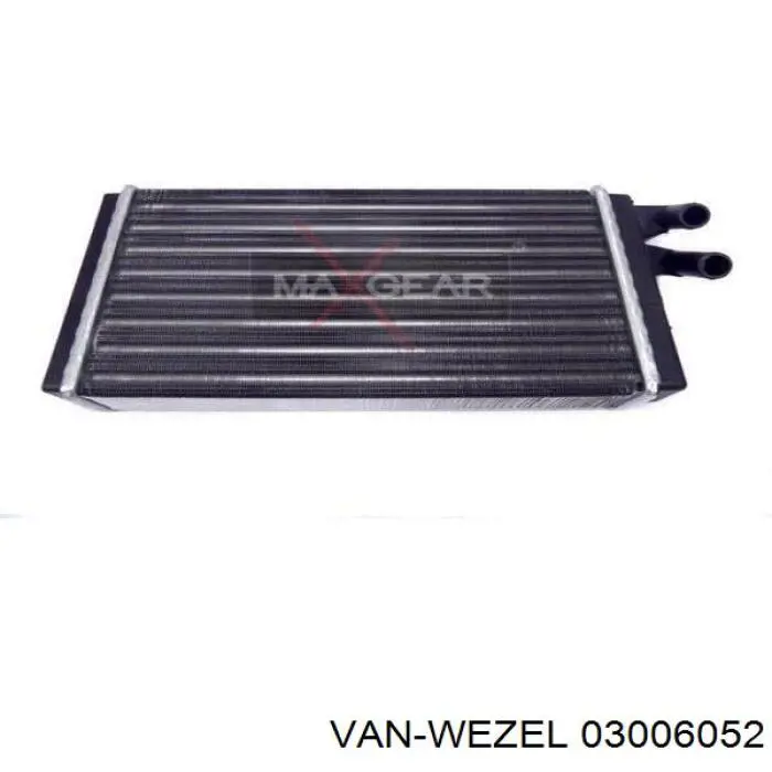 03006052 VAN Wezel радіатор пічки (обігрівача)