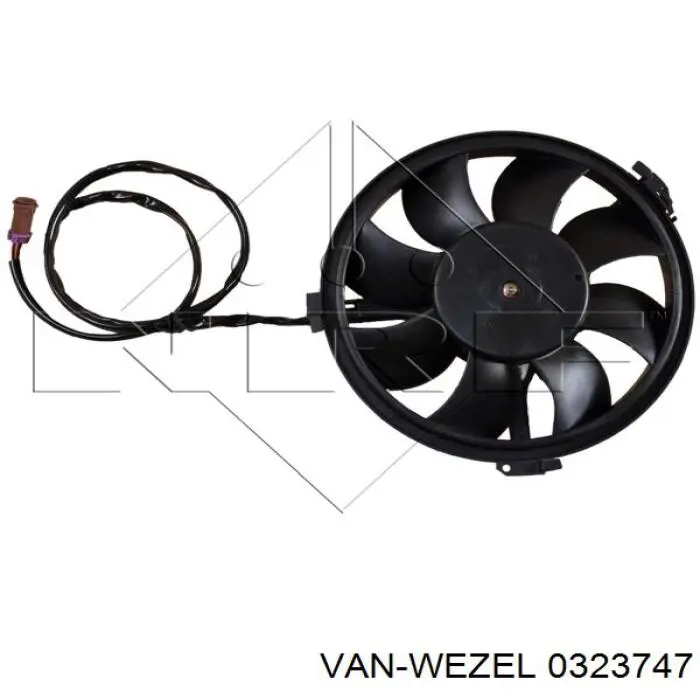 0323747 VAN Wezel електровентилятор охолодження в зборі (двигун + крильчатка)