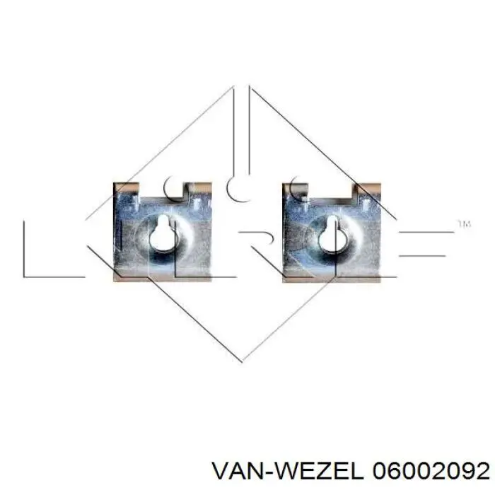 06002092 VAN Wezel радіатор охолодження двигуна