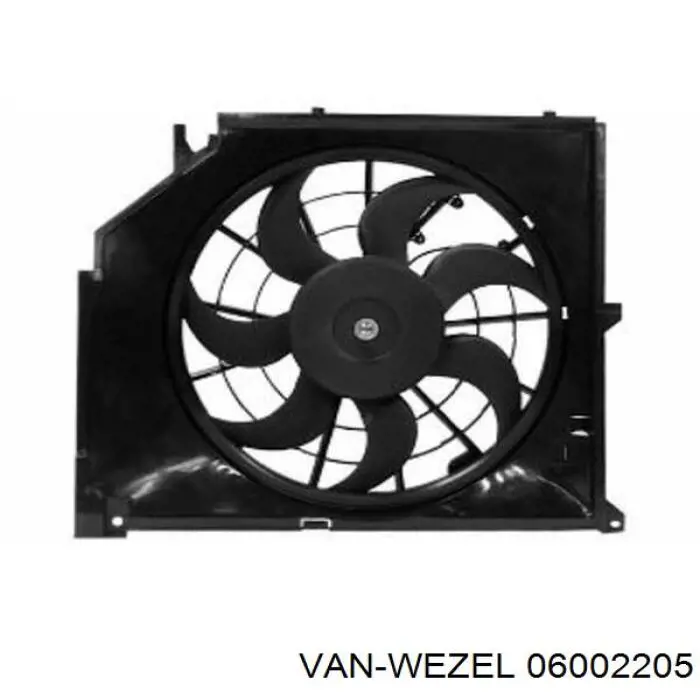 06002205 VAN Wezel радіатор охолодження двигуна