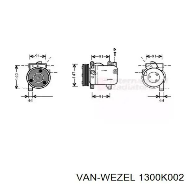 Купити 926002J206 Nissan/Infiniti Компресор кліматичної установки
