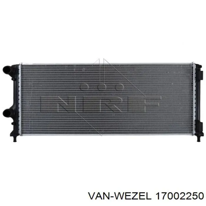 Радіатор основний VAN Wezel 17002250 ціна, від 56.68 USD