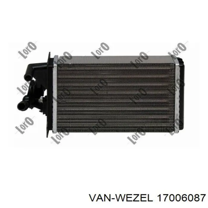 17006087 VAN Wezel радіатор пічки (обігрівача)