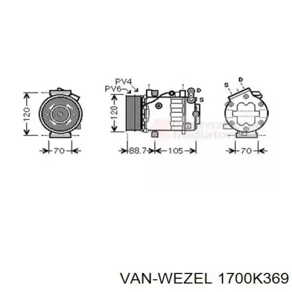 Купити 467590360 Fiat/Alfa/Lancia Компресор кліматичної установки