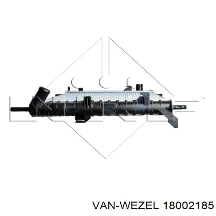 Радіатор охолодження двигуна 18002185 VAN Wezel