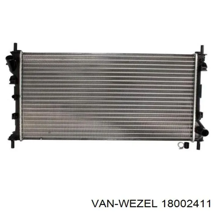 18002411 VAN Wezel радіатор охолодження двигуна