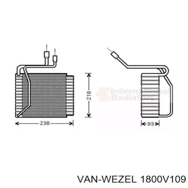 Випаровувач кондиціонера Ford Transit IV фургон (E) (1994 - 2000) ціна, від 23.65 USD