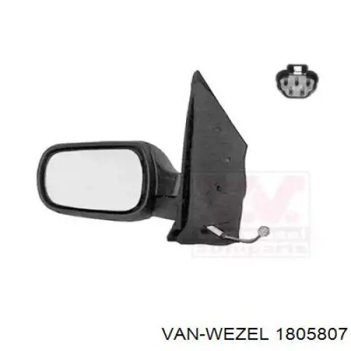 Ліве бокове дзеркало 2S6117683BP Ford