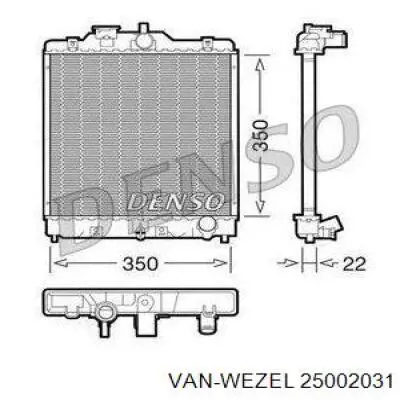Купити 25002031 VAN Wezel Радіатор двигуна