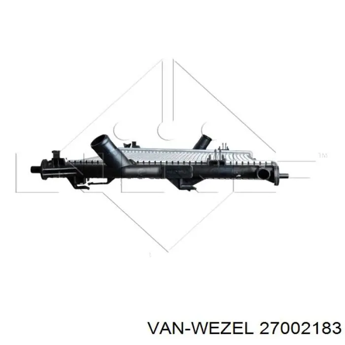 27002183 VAN Wezel радіатор охолодження двигуна