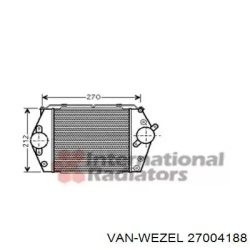 Система охолодження наддувочного повітря VAN Wezel 27004188 ціна, від 71.40 USD