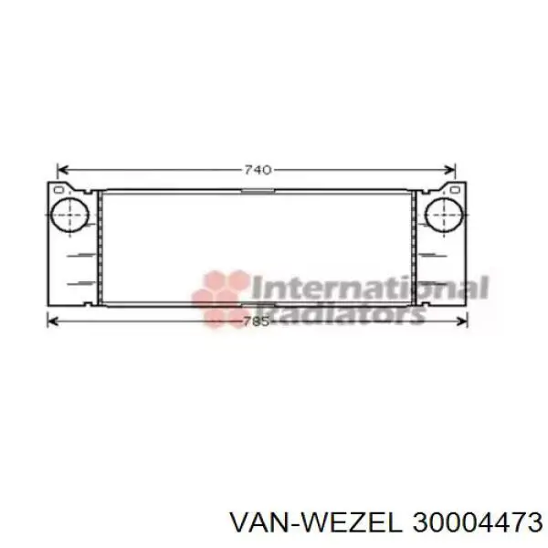 Система охолодження наддувочного повітря VAN Wezel 30004473 ціна, від 172.52 USD