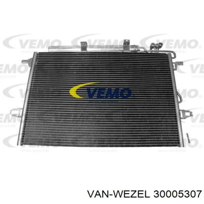 Радіатор кондиціонера 30005307 VAN Wezel