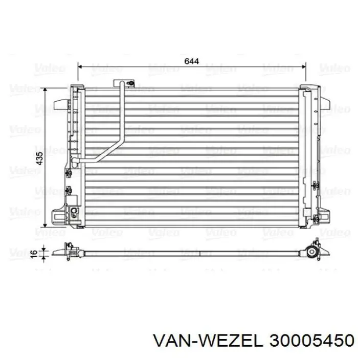 30005450 VAN Wezel Конденсатор