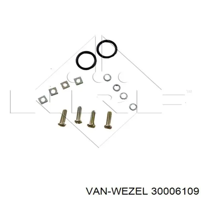 Радіатор пічки (обігрівача) 30006109 VAN Wezel