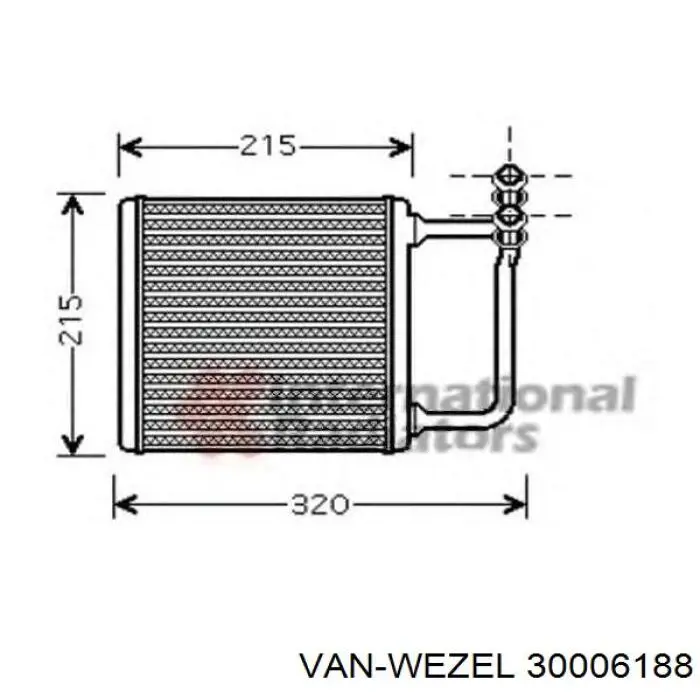 Купити 30006188 VAN Wezel Теплообмінник