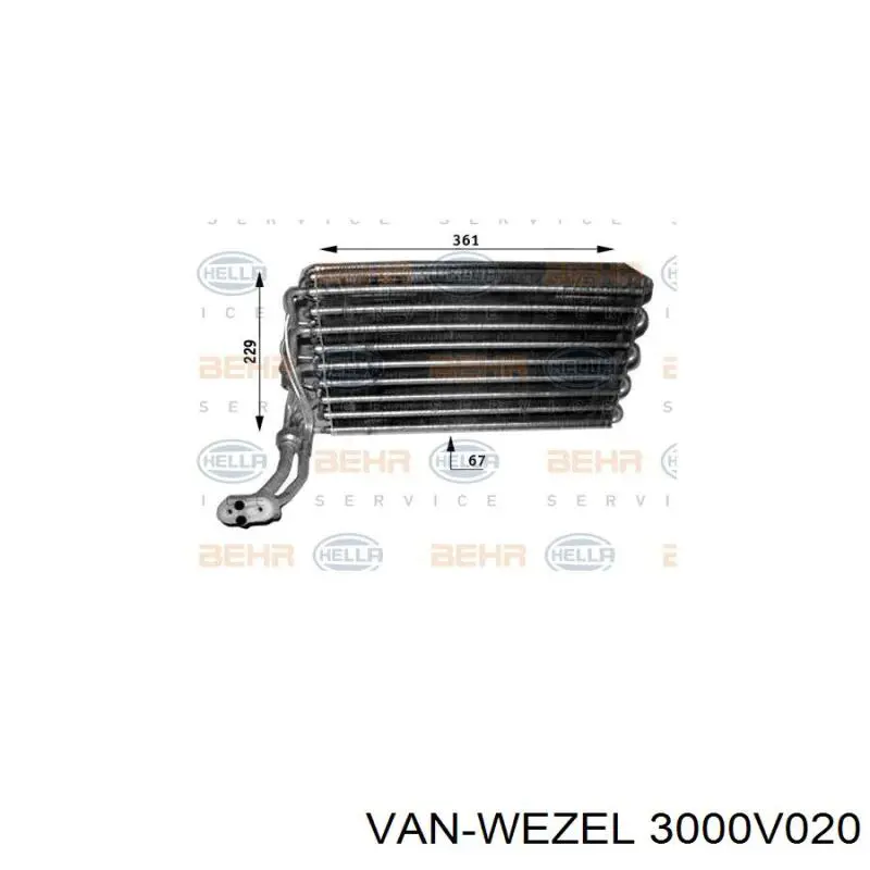 Випаровувач кондиціонера Mercedes A0008309858 ціна, від 8.78 USD