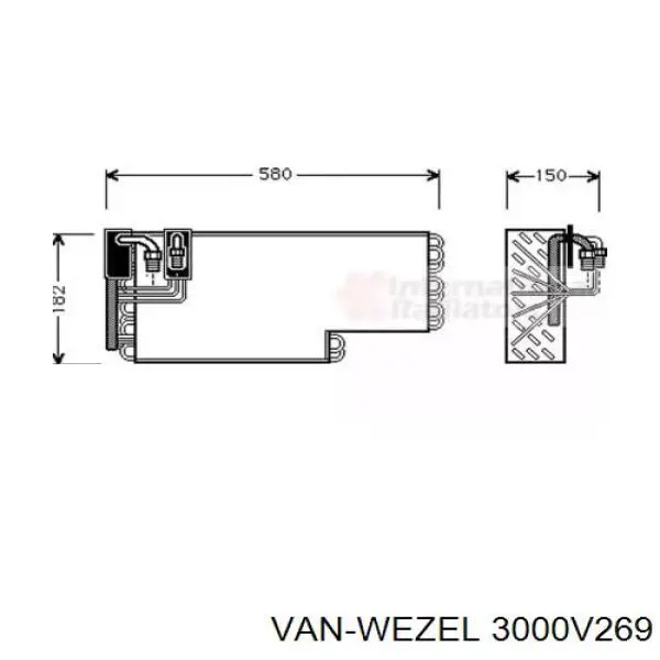 Випаровувач кондиціонера Mercedes A0008303358 ціна, від 146.26 USD