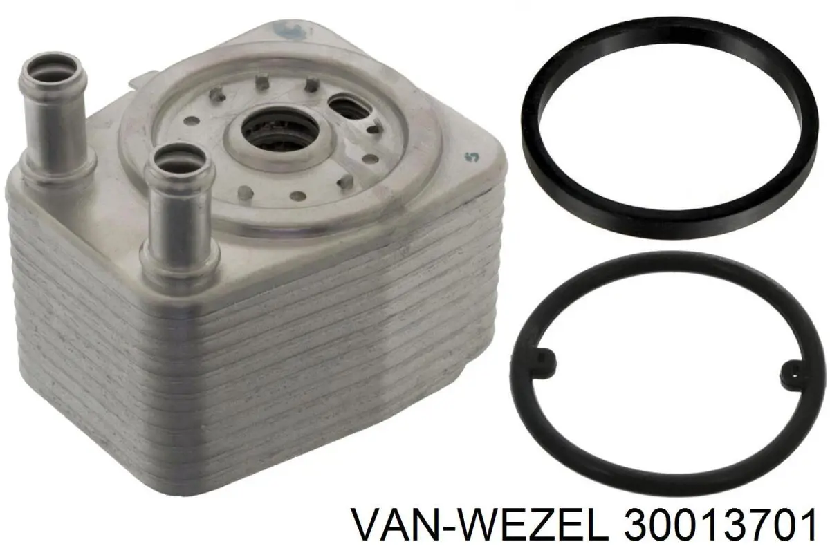 Радіатор масляний (холодильник), під фільтром VAN Wezel 30013701 ціна, від 32.27 USD