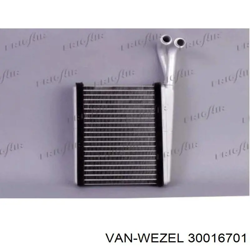 Радіатор пічки 30016701 VAN Wezel