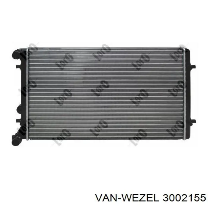 Радіатор 3002155 VAN Wezel