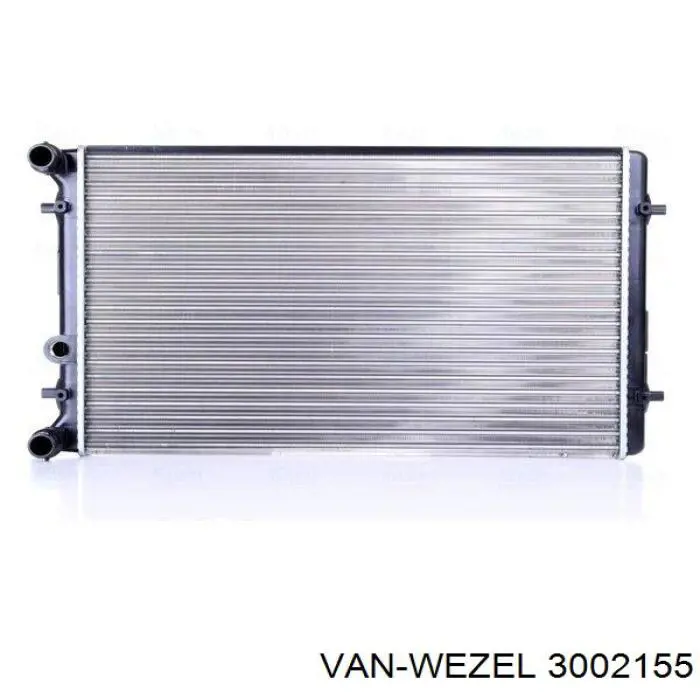3002155 VAN Wezel Радіатор охолодження двигуна