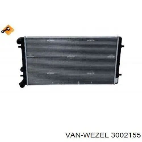 Радіатор основний VAN Wezel 3002155 ціна, від 45.58 USD