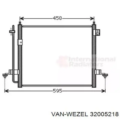 Конденсатор кондиціонера VAN Wezel 32005218 ціна, від 65.06 USD