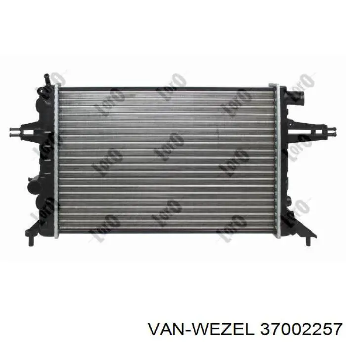 Радіатор основний VAN Wezel 37002257 ціна, від 46.39 USD