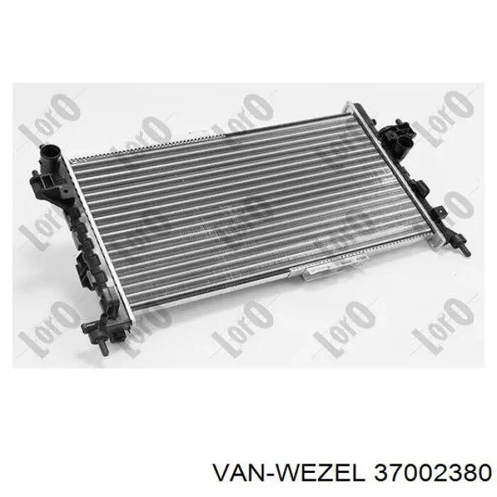 37002380 VAN Wezel радіатор охолодження двигуна