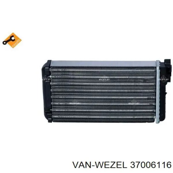 Радіатор обігрівача VAN Wezel 37006116