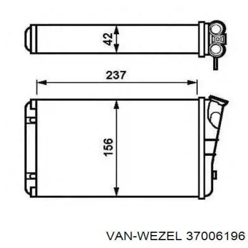 Купити 37006196 VAN Wezel Теплообмінник