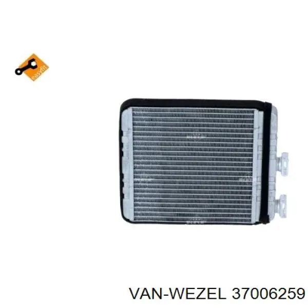 Радіатор пічки 37006259 VAN Wezel