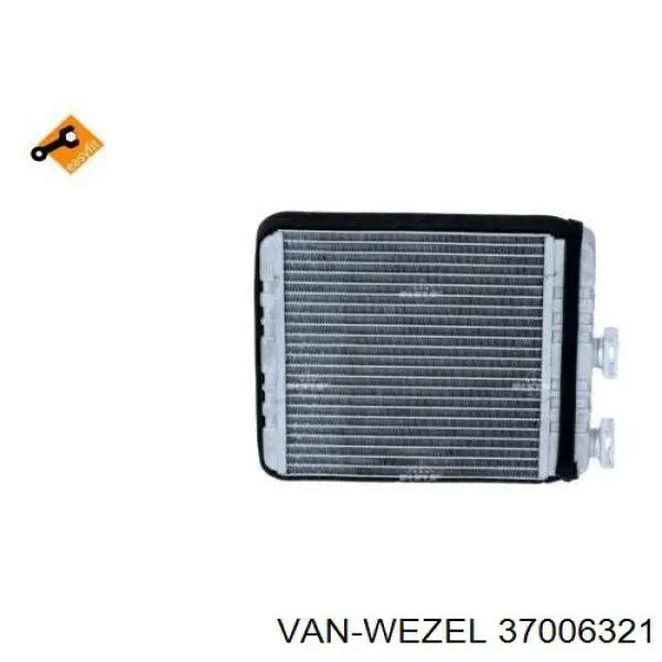 Радіатор обігрівача VAN Wezel 37006321