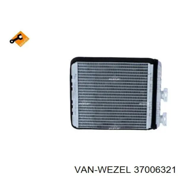 37006321 VAN Wezel радіатор пічки (обігрівача)