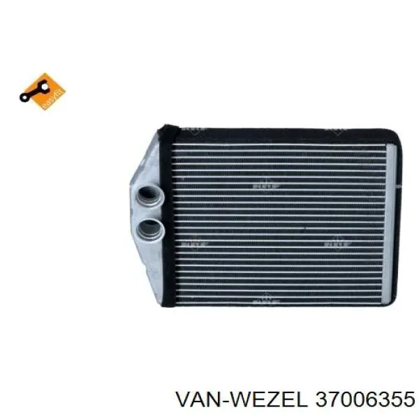 Радіатор обігрівача VAN Wezel 37006355