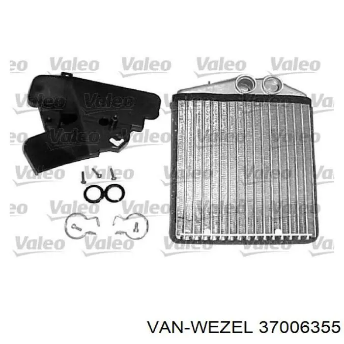 37006355 VAN Wezel радіатор пічки (обігрівача)