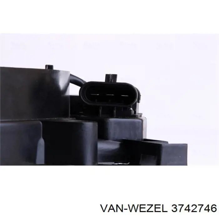 Купити 3742746 VAN Wezel Дифузор радіатора охолодження, в зборі з двигуном і крильчаткою