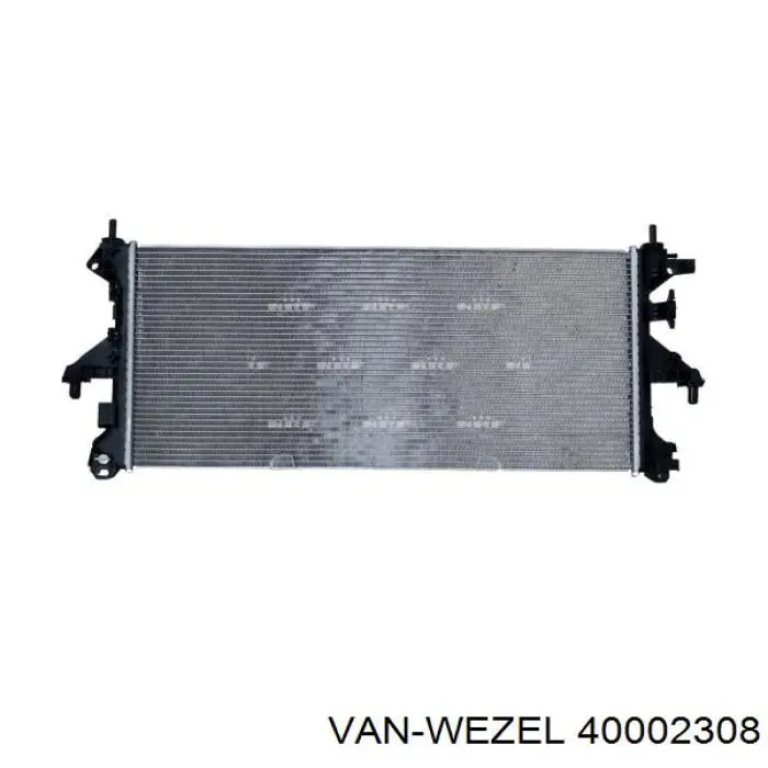 40002308 VAN Wezel радіатор охолодження двигуна