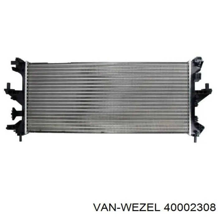 Радіатор основний VAN Wezel 40002308 ціна, від 63.01 USD