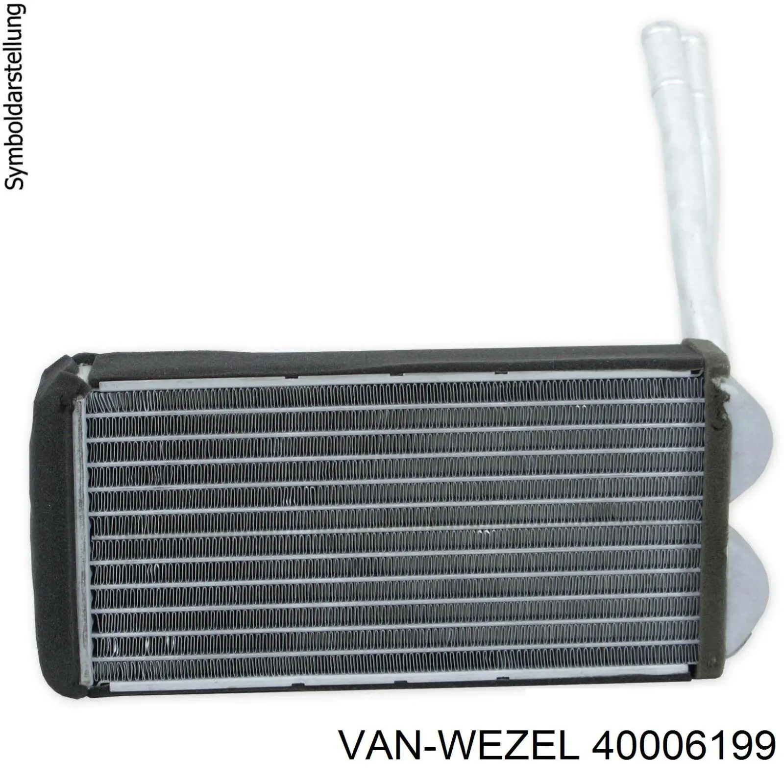 Радіатор обігрівача VAN Wezel 40006199