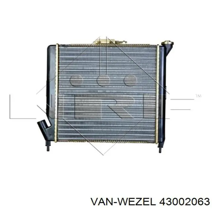43002063 VAN Wezel радіатор охолодження двигуна